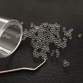 1000 Beads Lab Boiling Stones Glass Boiling Beads Glass Paint Mixing Balls 4mm Dia (Glass：4mm)