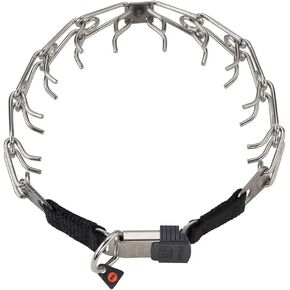 Herm Sprenger - Ultra-Plus Prong Dog Training Collar with ClicLock - Chrome - 3.20 mm x 18" Neck Size; 22" Chain Length