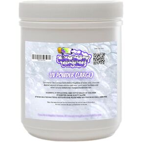 UV Reactive Foam Glowing Powder - Safe, Long-Lasting Glow for Parties & Events - Non-Toxic, Easy to Use - Ideal for Foam Parties, Birthdays, Raves (Small Jar, Up to 40 Gallons)