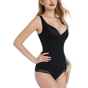 DREAM SLIM Compression Tank Cami Tummy and Waist Control Body Shaper Camisole for Womens