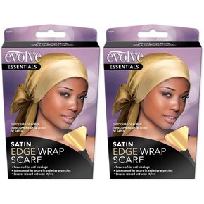 Firstline Evolve Essentials Satin Edge Wrap Scarf,Champagne,1 Count (Pack of 1)