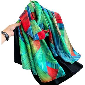 K-Elewon Silk Feeling Scarf Head scarf Fashion Scarves Long Lightweight Sunscreen Shawls for Women