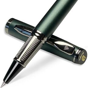 Luxury Pen, Black Ink Nice Rollerball Pens, Premium Fancy Pens for Men Women, Professional Office Writing Pens for Journaling, Executive Pen Sets for Men Gift Pens with 2 Refills