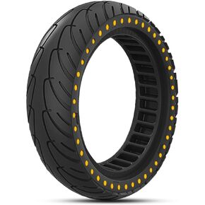 8.5x2.0 Inch Solid Tire, Fit for 50/75-6.1 8 1/2x2 Orignal Scooter Tire, Non-slip Wear-resistant，Fit for Gotrax GXL V2/Xr/XR Ultra Hiboy S2 Hover-1 Journey 2.0 ELectric Scooter, Black 1pc