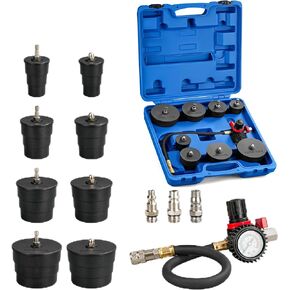 YSSNIUTOOL Turbo System Leakage Tester 1-3/8" to 3-1/2", Turbo Pressure Leakage Tester for Cooling Emissions Exhaust Pipes,Turbo Boost Leak Tester Set,1/4'' US Air Fitting