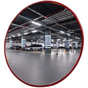 24 "Security Mirror PC Convex Traffic Mirror Wide Angle Curved Safety Mirror with Adjustable Wall mounting Bracket, eliminating Indoor and Outdoor Blind Spots