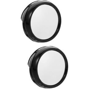 UKCOCO 2 pcs computer mirror Office Rear- View Mirror Desk Rear- View Mirror clip on mirror Computer Rear- View Mirror round mirror laptop optional interior rearview mirror Acrylic lens