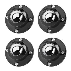 Secbolt 4 Pack Self Adhesive Caster Wheels 1 Inch for Furniture, Load Capacity 28LBS Per Wheel, Stick On Swivel Wheels for Small Appliance Storage Bins