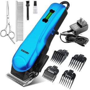 Quiet Dog Grooming Clippers - 2000mAh Long-lasting Dog Clippers for Grooming,Waterproof Rechargeable Cordless Clippers for Dogs Grooming,Adjustable Safe and Easy to Clean Home Pet Grooming Tool
