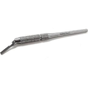 Deluxe 7-POSITION ADJUSTABLE ROUND Scalpel Handle #3, Stainless Steel (Fits Size 9-16 Scalpel Blades)