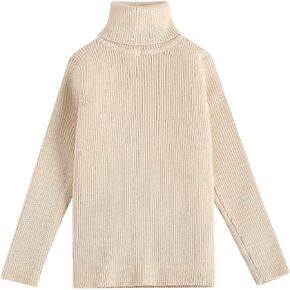 Kids Toddler Baby Little Girl Turtleneck T-Shirt Sweater Tunic Long Sleeve Plain Solid Blouse Tops Fall Winter Clothes