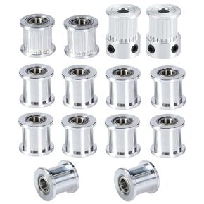 14-Pack V Core 3 3D Printer OD15mm 20T GT2 Idler Pulleys Kit Timing Belt Wheel 20 Teeth 5mm Bore 2GT Pulley for 9mm Width Belt Compatible with RatRig V-Core 3 3D Printer CNC Machine Parts