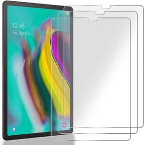 واقي شاشة Vatkyc Galaxy Tab S5e، واقي شاشة لجهاز Samsung Galaxy Tab S5e/Tab S6 10.5 بوصة، طبقة حماية من الزجاج المقوى نحيفة للغاية ومضادة للخدش، خالية من الفقاعات بدقة 9H (3 عبوات) in Kuwait