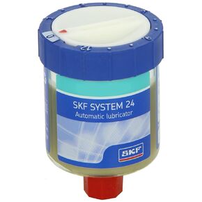 SKF LAGD 60/WA2 Automatic Grease Lubricator, System 24, Disposable, 60mL LGWA 2 Grease, Features Wide Temperature Range, Mineral Oil Based, Type Lithium Complex Grease