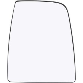 X AUTOHAUX Car Rearview Upper Right Passenger Side Non-Heated Mirror Glass Replacement with Plate for Ford Transit 150 250 350 2015-Onward