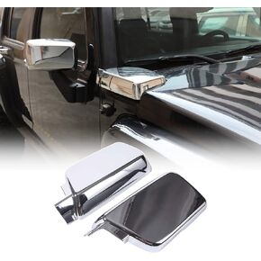 Side Air Intake Hood Vents Covers Chrome Moulding Bezel Compatible with Hummer H3 2005-2009, Car Hood Side Air Intake Vent Cover, ABS