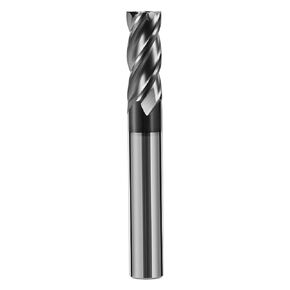 5pcs 1/8" Carbide Square End Mill Bits Set for Alloy Stees/Hardened Steels,Hrc55 Micro Grain Carbide Milling Cutter 4Flute CNC Router Bits with AlTiN Coating