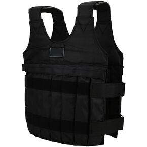 Adjustable Weighted Vest, Weighted Vest for Women and Men, Body Weight Workout Weight Vest 44lb/20kg Weighted Jacket for Running, Fitness, Strength Training(Weights Not Included)