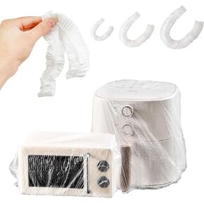 60PCS Clear Kitchen Appliance Covers - Dust Cover Thickened Disposable Blender covers Dustproof with Elastic for Small Appliance, Oven, Pressure Cooker, Toaster, Air Fryer, Instant Pot(S, M, L)