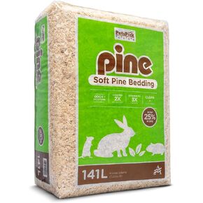PETSPICK Pine Wood Bedding for Small Pets, Cages and Animal Habitats, 141 L in Kuwait