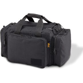 US PeaceKeeper Products P22320 - Competitor Range Bag - Heavy-Duty Water-Resistant Fabric - Wrap Around Handles - Padded Pockets - Black