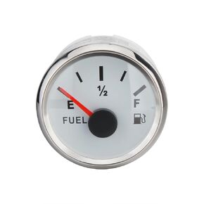 Dromedary Universal 0-90 Ohm Fuel Gauge with LED Backlight for Car Boat Truck Vehicle RV Black