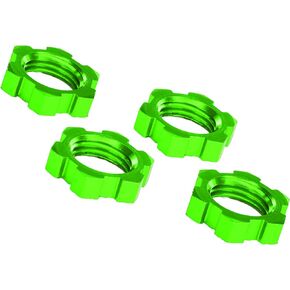 Traxxas Green Anodized-Aluminum 17Mm Splined Wheel Nuts Vehicle