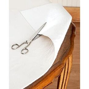 Dependable Industries inc. Essentials Flannel Back Vinyl Table Pad Size 52" x 90" Cut to Fit (132 x 228cm) Protect Your Table Top Liquid Resistant Heat Resistant