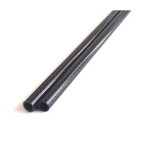 cncarbonfiber 2pcs 6mm Carbon Fiber Tube 6mmx4mmx350mm,8/10/12/16/25mm Available,3K roll Wrapped Plain Glossy Finish