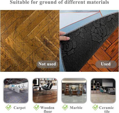 Office Chair Mat for Hardwood Floor and Low Pile Carpet Gaming Chair Mat 36×48 Inch Rectangular Rug Floor Protector Desk Chair Mat for Tile Floors Floor Mat Anti Slip (Multi-01) in Kuwait