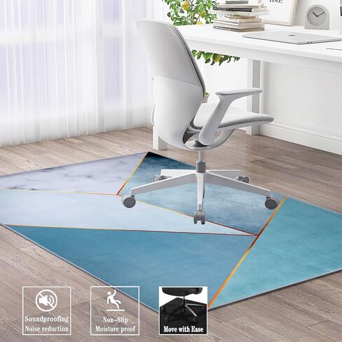 Office Chair Mat for Hardwood Floor and Low Pile Carpet Gaming Chair Mat 36×48 Inch Rectangular Rug Floor Protector Desk Chair Mat for Tile Floors Floor Mat Anti Slip (Multi-01) in Kuwait