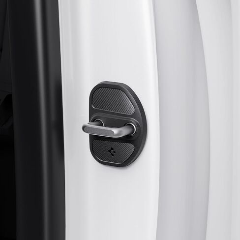 غطاء Spigen Door Striker مع غطاء مفصلي (إصدار كربوني) مصمم لطراز Tesla 3 وY [متوافق مع تحديث الطراز 3 2024] (مجموعة من 4) in Kuwait