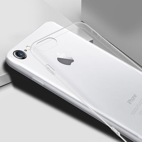 GROZHJAL for iPhone SE Case 2022/3rd/2020/2nd gen,iPhone 8/7 case, Non-Yellowing Shockproof Phone Bumper Cover, Anti-Scratch Clear Back(Clear, iPhone se 2022/2020 iPhone 8/iPhone 7) in Saudi Arabia