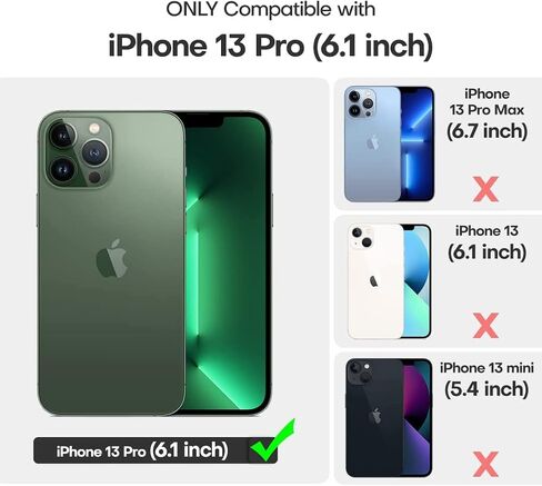 TOCOL [جراب 5 في 1 لهاتف iPhone 13 Pro، مع 2 واقي شاشة + 2 واقي عدسة الكاميرا، جراب هاتف نحيف من السيليكون iPhone 13 Pro 6.1 بوصة، [مضاد للخدش] [حماية من السقوط]، حجر in Saudi Arabia