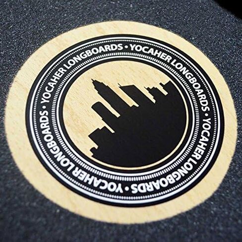 لوح تزلج Yocaher Longboard Drop Down Cruiser مقاس 41.25 بوصة × 10 بوصة مع شريط قبضة أسود ممتاز من BLACKWIDOW - (السطح فقط - وردي N' Mint) in Kuwait