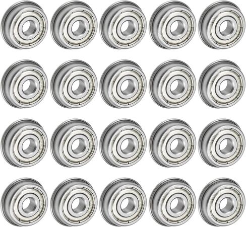uxcell F683ZZ Flanged Ball Bearing 3x7x3mm Double Shielded Chrome Steel Flange Bearings, 20pcs in Saudi Arabia