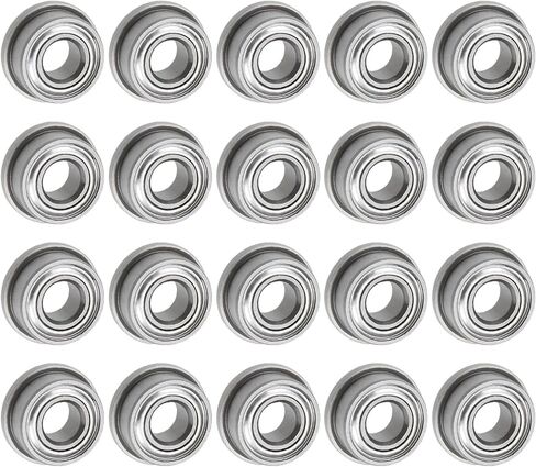 uxcell F683ZZ Flanged Ball Bearing 3x7x3mm Double Shielded Chrome Steel Flange Bearings, 20pcs in Saudi Arabia