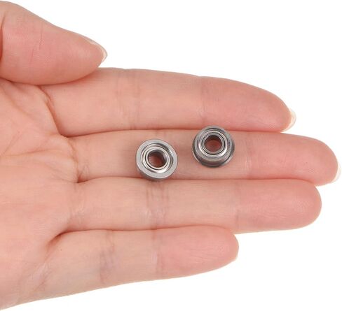 uxcell F683ZZ Flanged Ball Bearing 3x7x3mm Double Shielded Chrome Steel Flange Bearings, 20pcs in Saudi Arabia