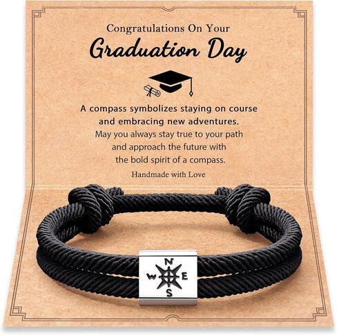 Shonyin Graduation Bracelet for Her Him Girls Boys - 5th 8th Grad Middle School College Graduation Gifts for Sister Friend Daughter Granddaughter Niece in Kuwait