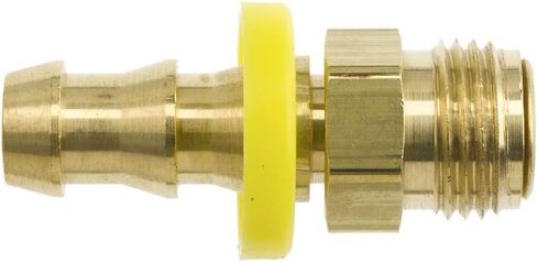 Brennan Industries 2115-05-05-B Brass Straight Tube Fitting, 5/16" Hose x 1/2"-20 Male Inverted Flare Swivel Straight Brass in Saudi Arabia