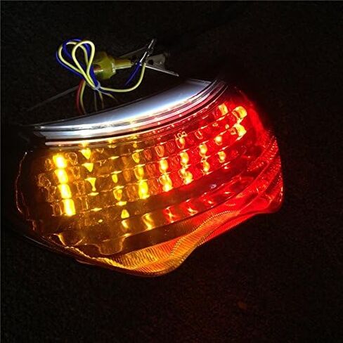 HTTMT- Clear Led Tail Light Brake Light with Integrated Turn Signals Indicators Compatible with 99-00 CBR 600 F4/ 04-06 CBR600 F4I in Saudi Arabia
