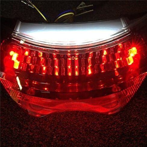 HTTMT- Clear Led Tail Light Brake Light with Integrated Turn Signals Indicators Compatible with 99-00 CBR 600 F4/ 04-06 CBR600 F4I in Saudi Arabia