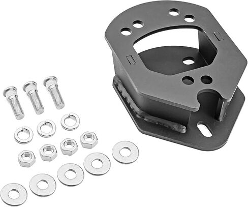طقم فاصل حامل الإطارات الاحتياطية من WeiSen متوافق مع 1987-2018 Jeep Wrangler JK TJ YJ | إطارات تصل إلى 33 بوصة، باللون الأسود in Saudi Arabia