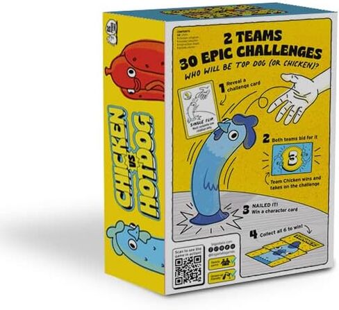 Big Potato Chicken vs Hotdog: The Ultimate Challenge Party Game for Flipping-Fun Families, Board Game for Game Nights in Saudi Arabia
