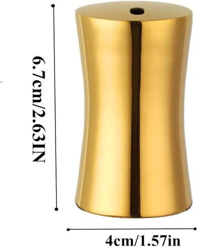 Stainless Steel Toothpick Box Toothpick Holders Waist Shape Toothpick Case Dispensers Home Kitchen Table Decoration (Lllusory color) in Saudi Arabia