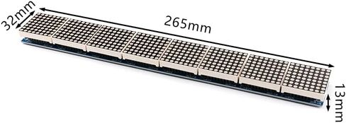 شراء EC MAX7219 وحدة مصفوفة نقطية 8 وحدة عرض إلكترونية مصفوفة نقطية 8 في 1 وحدة عرض SCM وحدة التحكم في محرك LED وحدة التحكم الدقيقة Arduino in Kuwait