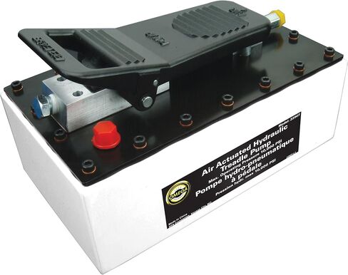 مضخة دواسات هيدروليكية تعمل بالهواء من أوميغا 22907 باللون الأسود بقوة 10000 رطل لكل بوصة مربعة - سعة 1 جالون in Kuwait