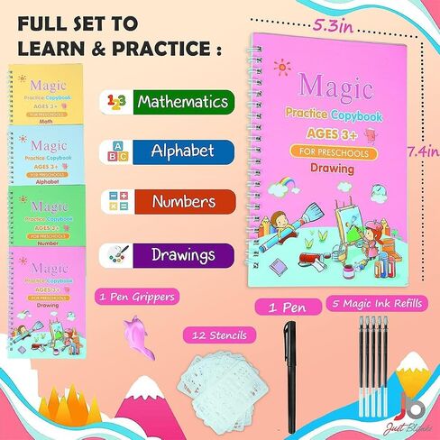 JustBlanks 20 Pcs Pencil Grips for Kids Handwriting - Pencil Holder for Kids, Pencil Grippers Writing Tool, Writing Posture Correction Tools for Toddlers, Preschoolers Special Needs for Classroom in Saudi Arabia