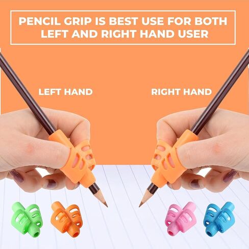 JustBlanks 20 Pcs Pencil Grips for Kids Handwriting - Pencil Holder for Kids, Pencil Grippers Writing Tool, Writing Posture Correction Tools for Toddlers, Preschoolers Special Needs for Classroom in Saudi Arabia