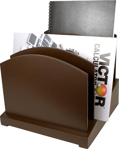 Brown File Organizer - Wood Desk Organizer in Saudi Arabia